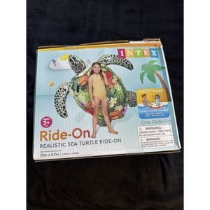 Intex Inflatable Ride on Sea‎ Turtle Kids Swimming Pool Float Beach Rider Toy